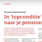 OR/Magazine In topconditie naar je pensioen